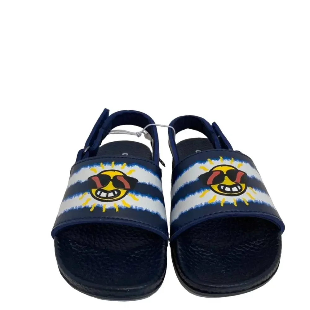 Old Navy Blue & White Sun Sandals with Strap Size 7/8 New